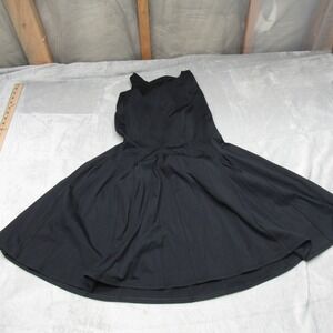 Lululemon Tennis Dress Womens 2? Black Sleeveless Racerback Pleated Skirt Active